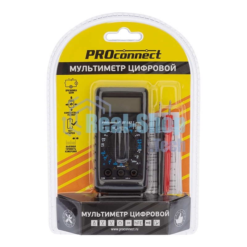 Портативный мультиметр М-182 (DT-182) PROconnect