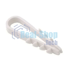 Дюбель-хомут нейлоновый Rexant 5-10 мм, белый, упаковка 100 шт.