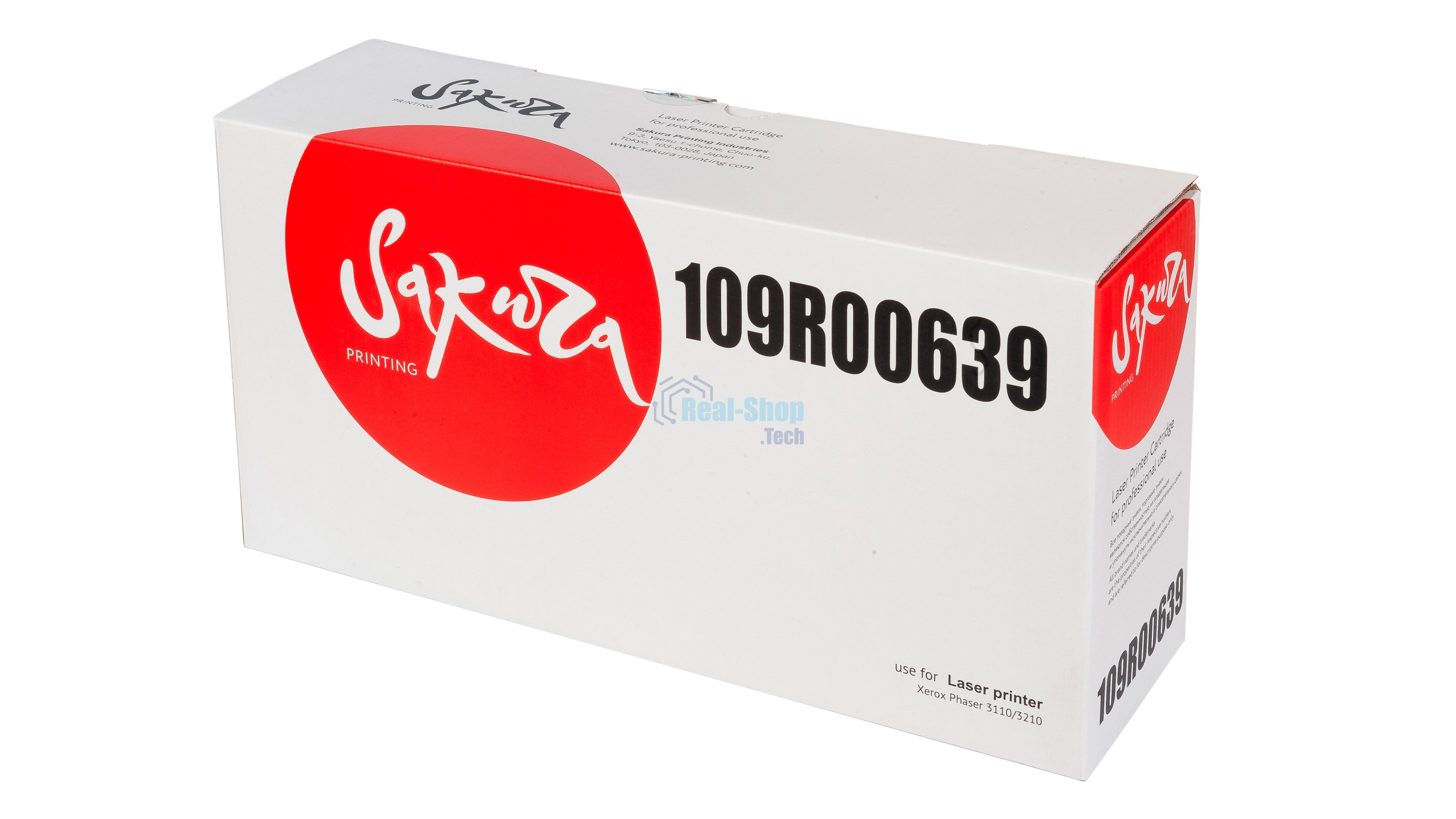 Картридж лазерный Sakura 109R00639 для Xerox Phaser 3110/3210, черный, 3 000к.