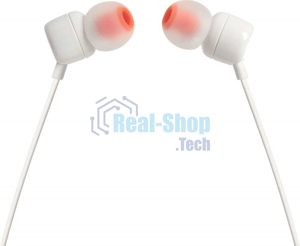 Наушники JBL Tune 110, 3.5 мм, внутриканальные, белый