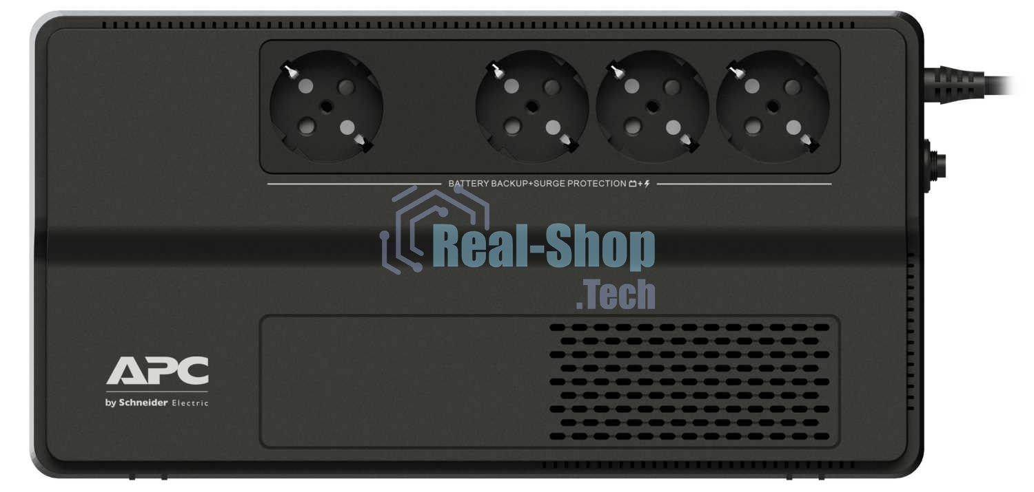 Источник бесперебойного питания APC Back-UPS BV650I-GR / 650ВА / 375Вт / 4 х CEE 7 (евророзетка)