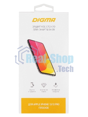 Защитное стекло для экрана Digma DGG2AP13PM для Apple iPhone 13 Pro Max 2.5D 1шт.