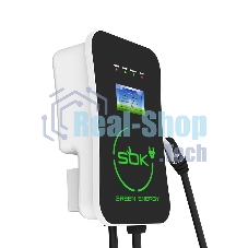 Зарядная станция S'OK Green Energy M3W Series Wallbox EV Charger SM3W10732542-5, 1-phase, 7kw (32a/220v), ocpp 1.6j, ip54, кабель 5м