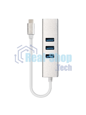 Кабель-адаптер ExeGate EXE-77C-45 (USB3.0 Type-C --> 3xUSB3.0 + 1xRJ45 UTP 1000Mbps RLT8153)