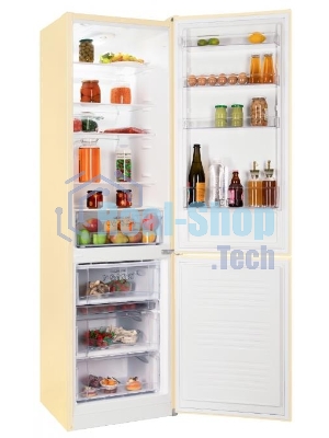 Холодильник Nordfrost NRB 154 ME мрамор бежевый двухкамерный 238/115 л морозилка снизу, капельная система