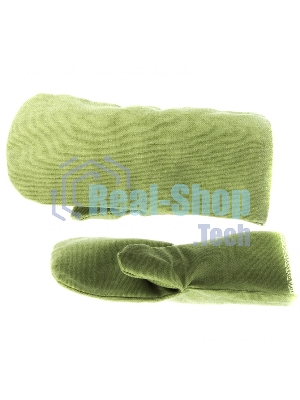 Рукавицы специальные двунитка Сибртех, огнеупорные, одинарный наладонник, 2 размер