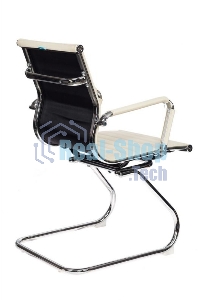 Кресло компьютерное Бюрократ CH-883-LOW-V/IVORY низкая спинка слоновая кость искусственная кожа