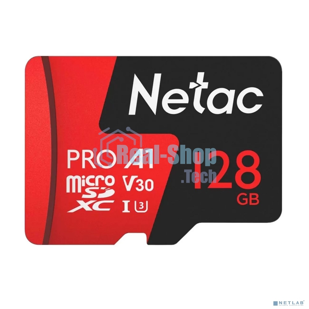 Флеш карта MicroSD card Netac P500 Extreme Pro 128Gb, retail version w/o SD adapter