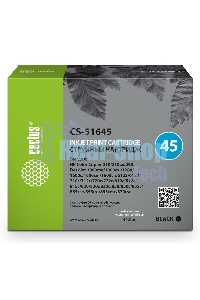 Картридж струйный Cactus CS-51645 черный (44 мл) для HP DJ 710c/720c/722c/815c/820cXi/850c/870cXi/880c