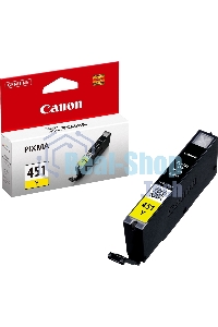 Картридж струйный CLI-451Y (6526B001) для Canon PIXMA iP7240/MG6340/MG5440, Желтый(Yellow), 344стр.