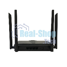 Двухдиапазонный Wi-Fi 6 маршрутизатор AX1800, 1x1000Base-T WAN, 3x1000Base-T LAN, 4 внешние антенны 5 dBi