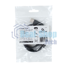 Кабель USB2.0 Cablexpert (RU) AM/Type-C CCP-USB2-AMCM-1.8M-RU-B, 3A, 36Вт, QC3.0, медь, двойной экран, 1.8м, черный, пакет