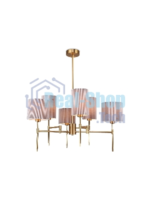 Люстра Ambrella light LH72381/6 BS/GR латунь/серый E14*6 max 40W D690*705