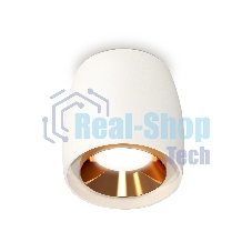 Светильник Ambrella Light XS1141004 SWH/PYG белый песок/золото желтое полированное MR16 GU5.3 (C1141, N7034)