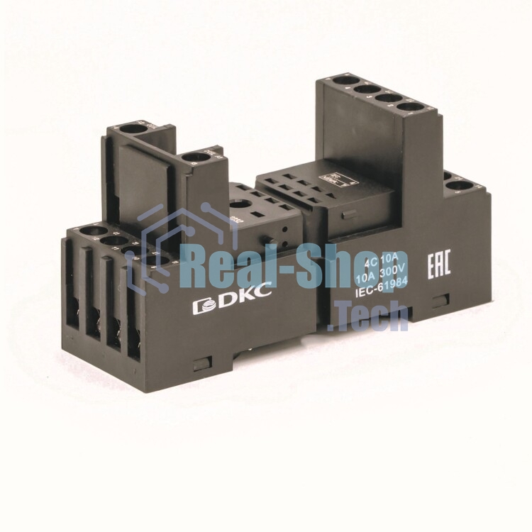 Колодка с винтовыми клеммами для реле на 4 группы: IR-24DC/220DC/230AC-4CO