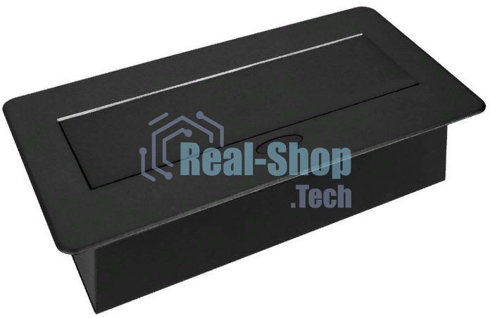 Сетевой разветвитель Premier PX/BL-HOR-2R-2USB-BLK 1.8м (2 розетки) черный (коробка)