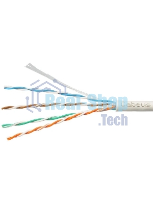 Кабель информационный Cabeus UTP-4P-Cat.5e-SOLID-LSZH-GY-LIGHT-100 кат.5E U/UTP 4 пары LSZH внутренний 100м серый