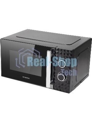 Микроволновая печь Hyundai HYM-M2095 черный, 20 л, 700 Вт, переключатели - поворотный механизм