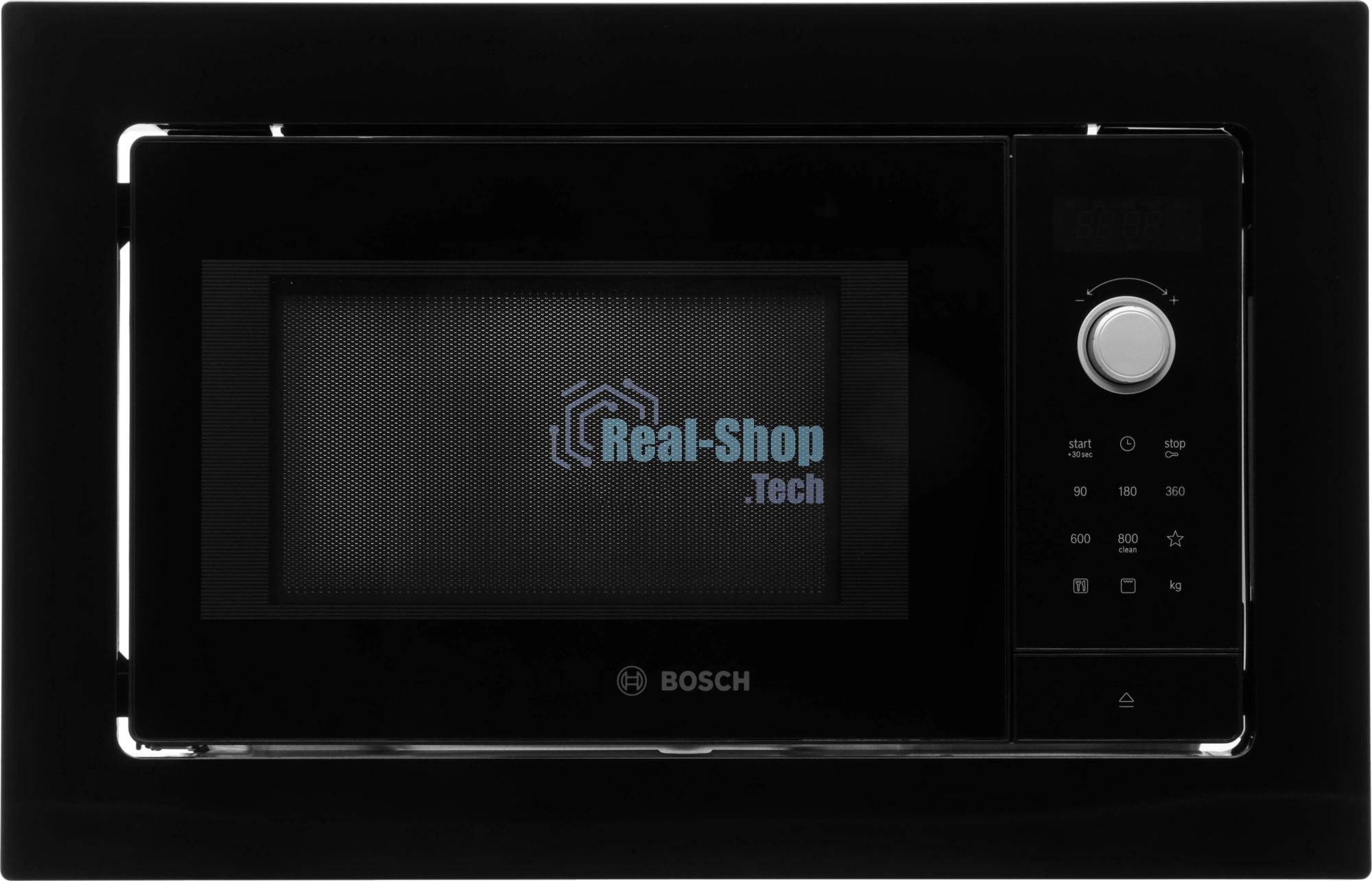 Встраиваемая микроволновая печь Bosch BEL653MB3 черный, 25 л, 800 Вт, переключатели - сенсор, поворотный механизм