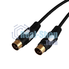 Шнур Rexant DIN 5 Pin - DIN 5 Pin, длина 1,5 метра (GOLD)