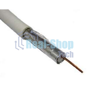 Кабель коаксиальный CAVEL SAT 50 M, Cu/Al/CuSn, 64%, 75 Ом, бухта 100 м, белый