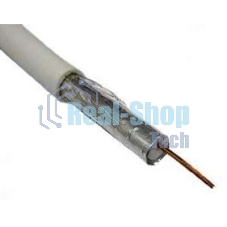 Кабель коаксиальный CAVEL SAT 50 M, Cu/Al/CuSn, 64%, 75 Ом, бухта 100 м, белый