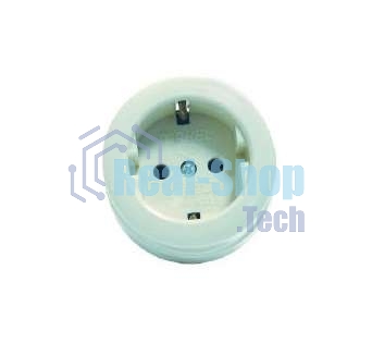 Розетка 1-м Makel ОП 16А IP20 кругл. с заземл.