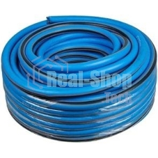 Шланг поливочный ПВХ усиленный премиум пищевой четырехслойн. армир. 3/4 25м син. Вихрь 73/7/2/11