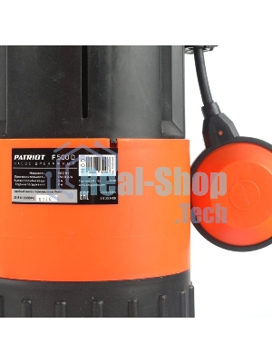 Садовый насос дренажный Patriot F 500 D 500Вт 7500л/час