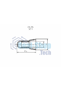Концевая изолированная заглушка Rexant КИЗ-7, ø 5,5 мм (8,0-10,0 мм²)