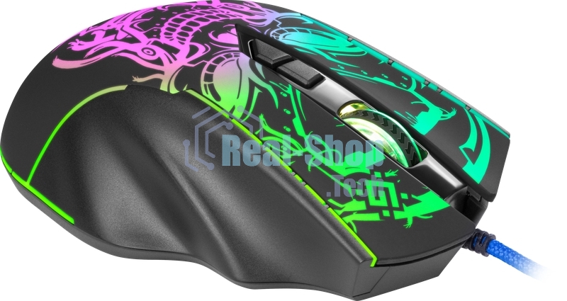 Мышь проводная Defender Bulletstorm GM-928 черный, 7200 dpi, USB, кнопки - 7