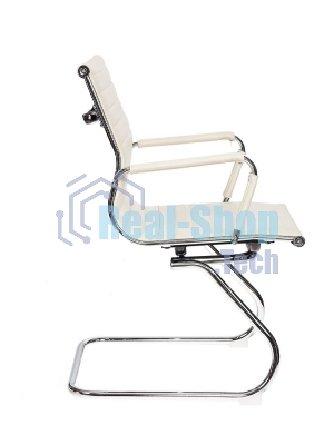 Кресло компьютерное Бюрократ CH-883-LOW-V/IVORY низкая спинка слоновая кость искусственная кожа