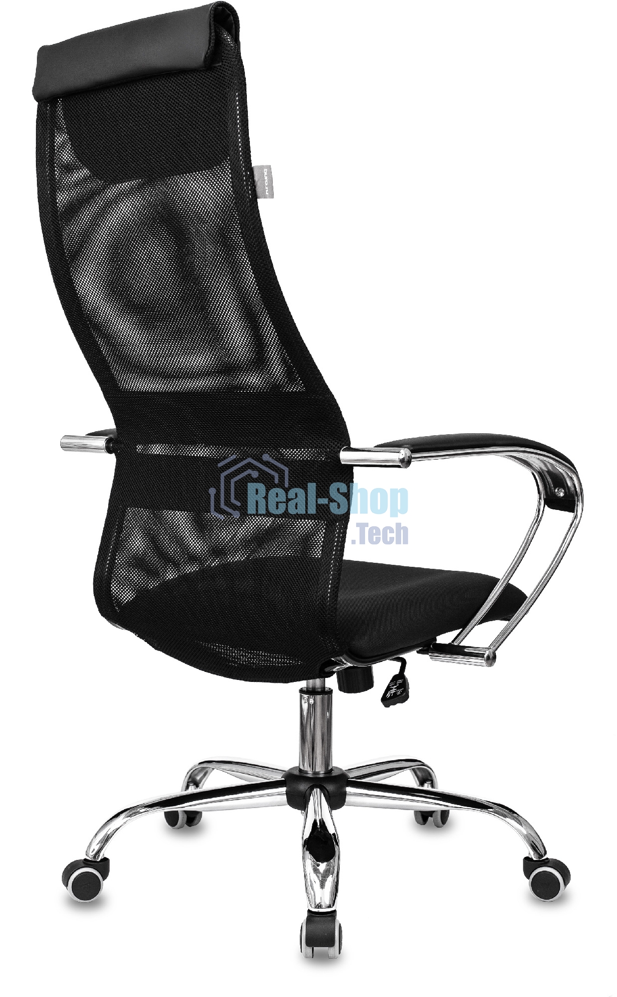 Кресло руководителя Бюрократ CH-607SL TW-01 Neo Black черный, сетка/ткань с подголов. на колес. металл хром