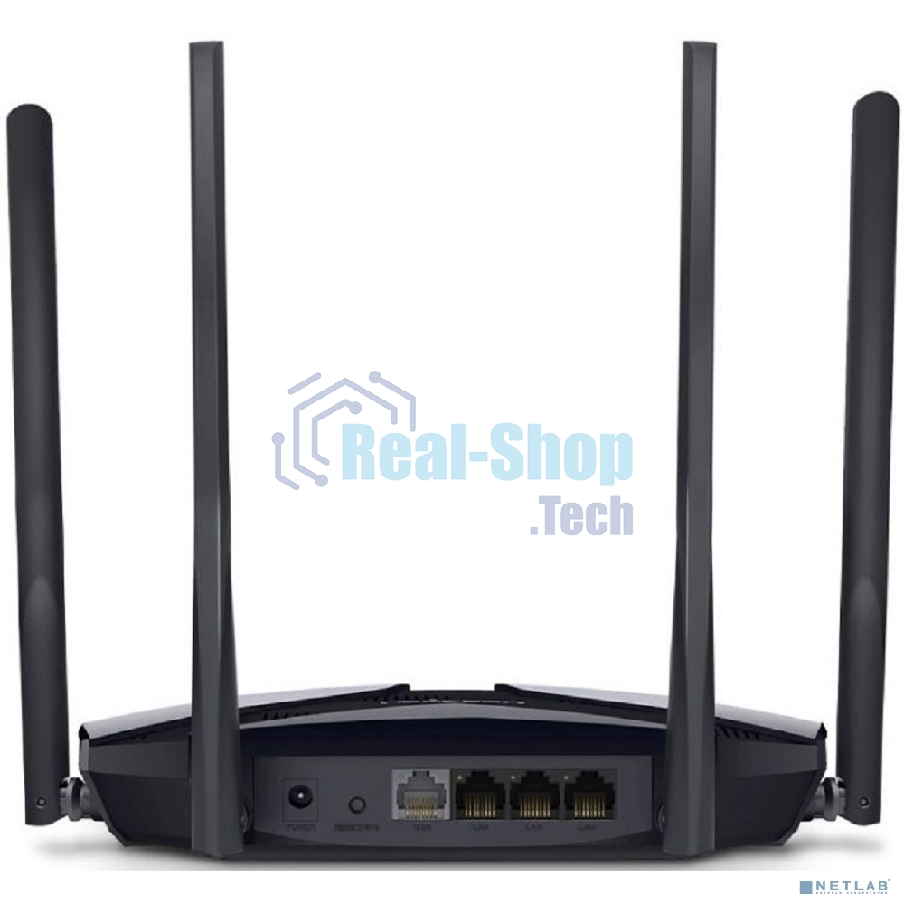 Роутер Mercusys MR70X AX1800 Dual-Band WiFi 6 Router, 574 Mbps at 2.4 GHz + 1201 Mbps at 5 GHz,4× Fixed External Antennas, 3× Gigabit LAN Ports, 1× Gigabit WAN Port, 1024-QAM, OFDMA, Router/Access Point Mode, MU-MIMO, WPA3, TWT, BSS Color