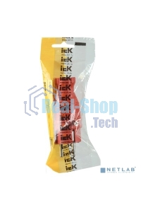 Вилка прямая ОМЕГА ВБп3-1-0м IP44 каучук красн. ИЭК PKR01-016-2-K04