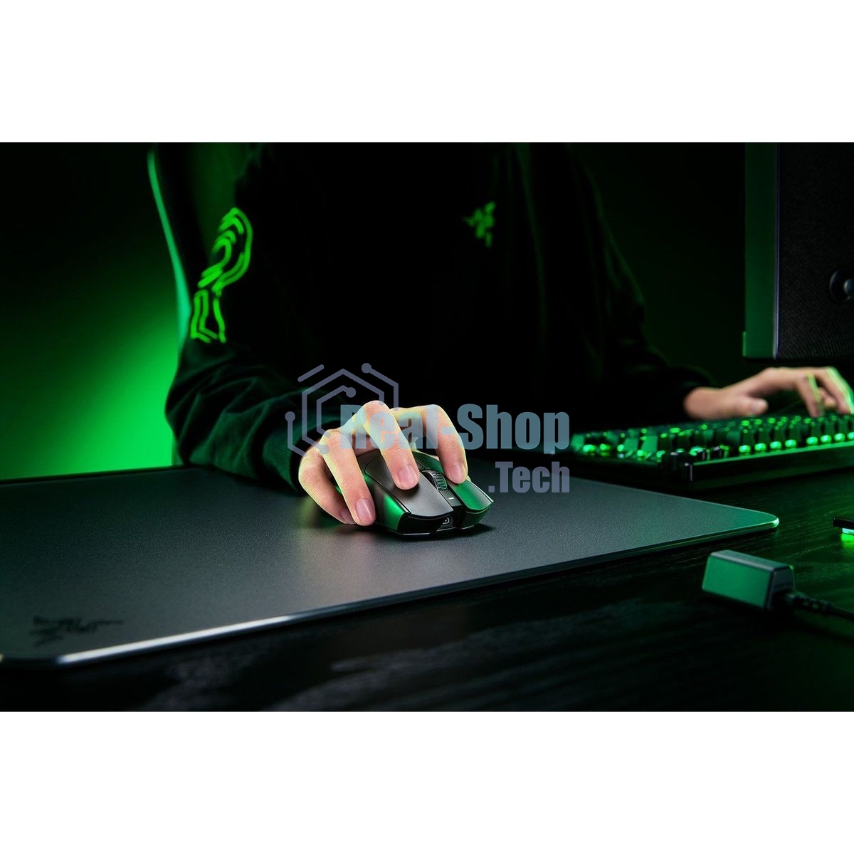 Мышь беспроводная/проводная Razer Viper V3 Pro черный, 35000 dpi, радиоканал, USB, кнопки - 8