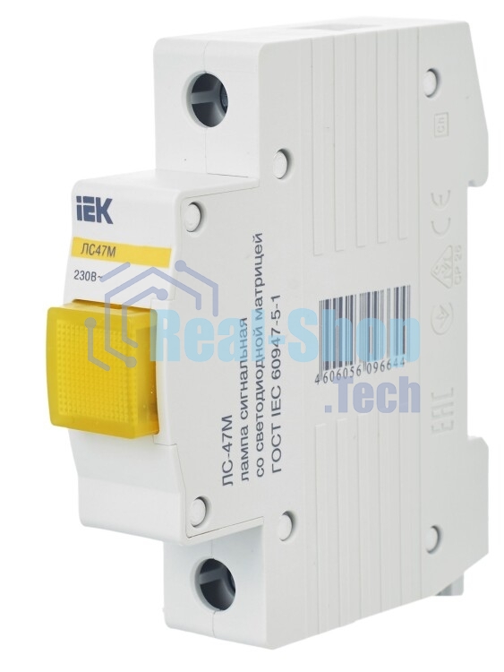 Лампа сигнальная ЛС-47М жел. IEK MLS20-230-K05