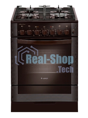 Плита комбинированная Gefest ПГЭ 6502-02 0045 коричневый, конфорок 4 газовых, духовка 55 л, 60 см x 85 см x 60 см