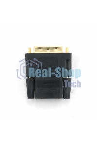 Переходник Cablexpert HDMI-DVI 19F/19M золотые разъемы, пакет, черный (A-HDMI-DVI-2)