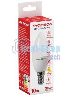 Лампа светодиодная Hiper THOMSON LED CANDLE 10W 800Lm E14 3000K TH-B2017