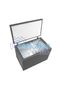 Морозильный ларь Maunfeld MFL300GR, серый, 292л