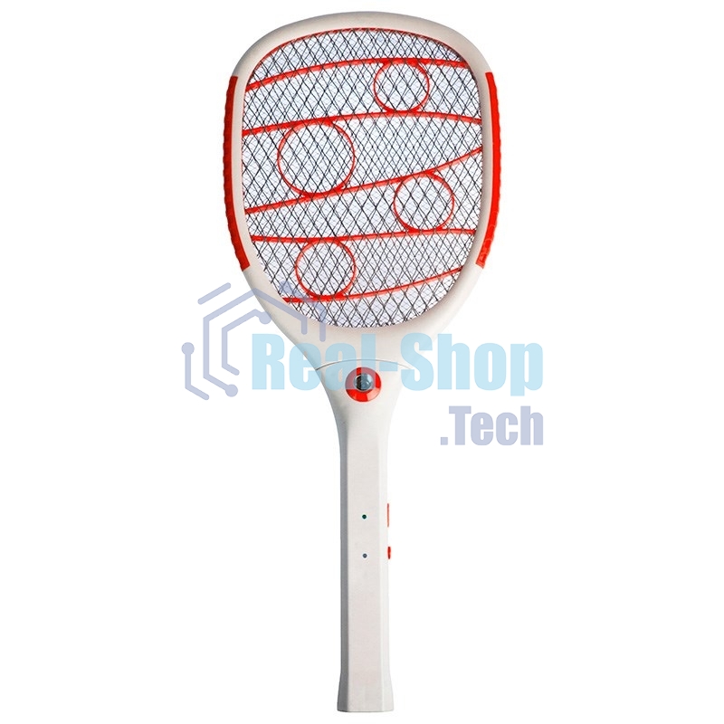 Мухобойка электрическая Rexant 1000В, фонарик+аккумулятор ПРОФИ (0420)