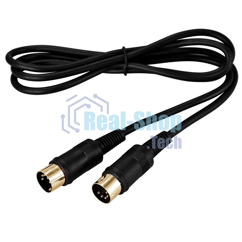 Шнур Rexant DIN 5 Pin - DIN 5 Pin, длина 1,5 метра (GOLD)