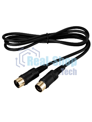 Шнур Rexant DIN 5 Pin - DIN 5 Pin, длина 1,5 метра (GOLD)