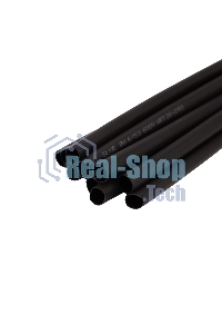 Трубка термоусаживаемая двухстенная клеевая Rexant 6.4/3.2мм (уп.10шт) по 1м черный