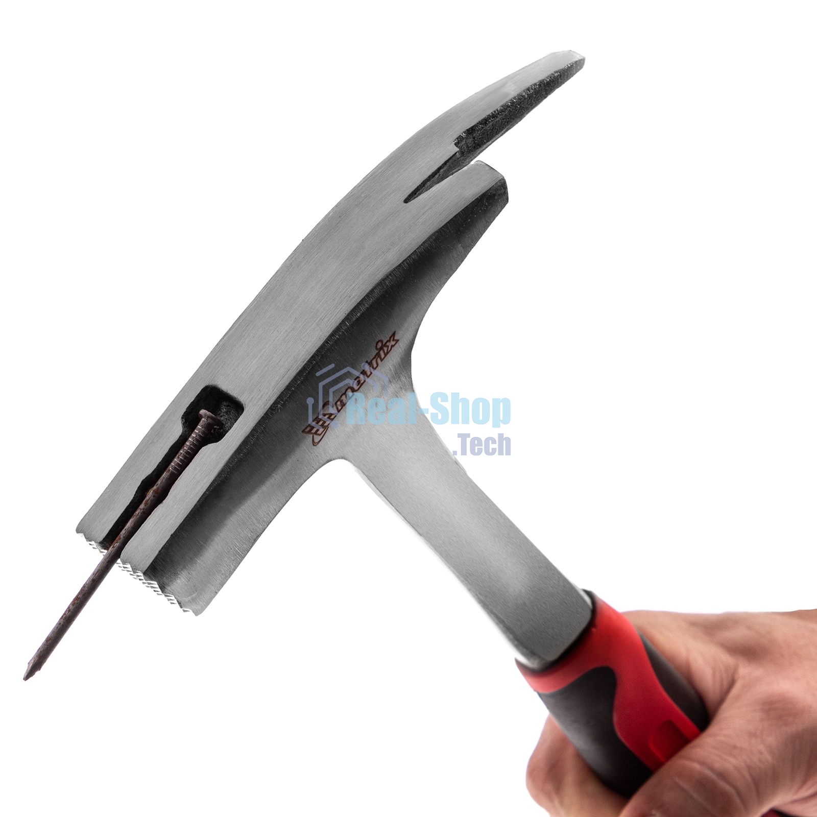 Молоток Matrix кровельщика 600г цельнометаллический двухкомпонентная рукоятка