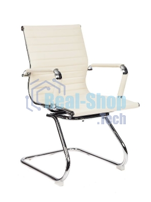 Кресло компьютерное Бюрократ CH-883-LOW-V/IVORY низкая спинка слоновая кость искусственная кожа