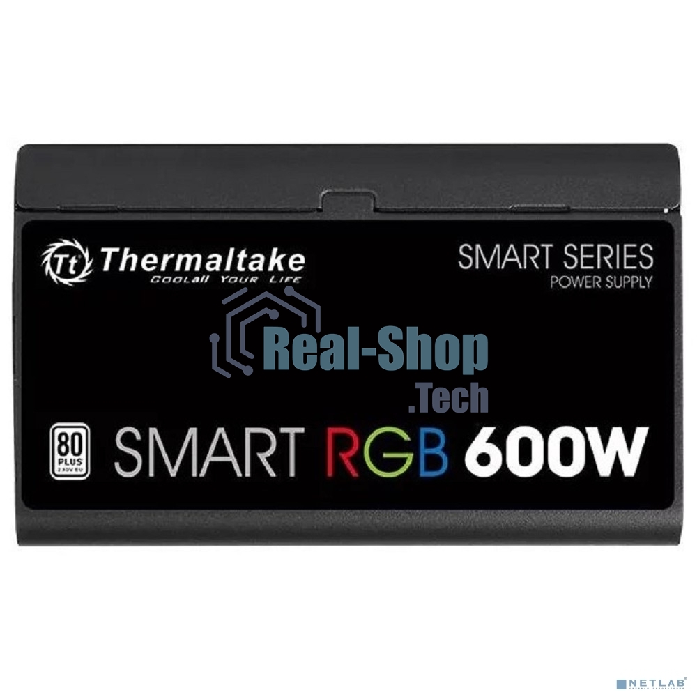 Блок питания Thermaltake Smart RGb (PS-SPR-0600NHSAWE-1), 600Вт, 80 PLUS, 120мм, черный