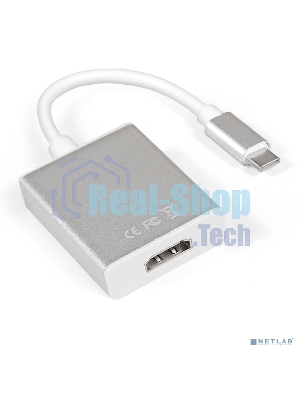 Кабель-адаптер ExeGate EX284937RUS Type C-HDMI ExeGate EX-CM-HDMIF-0.15 (USB Type C/19F, 0,15м)