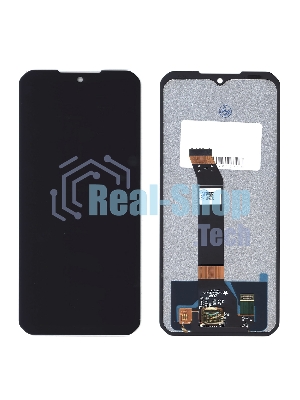 Дисплей для Doogee V30, V30T в сборе с тачскрином черный Orig